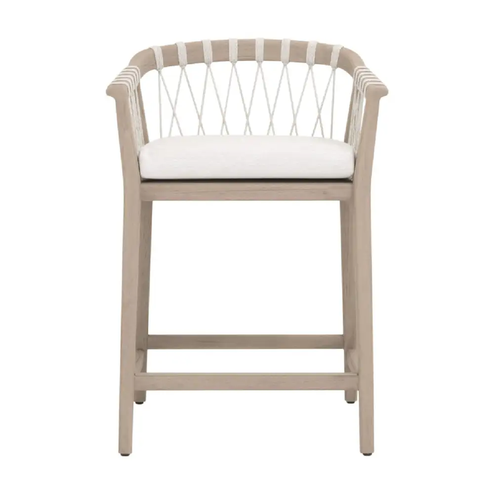 Refined Rope Outdoor Counter Stool
