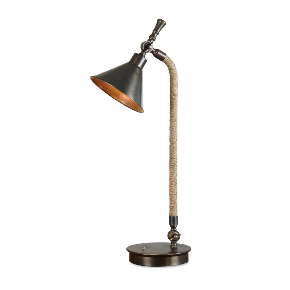 Rope Wrapped Desk Lamp