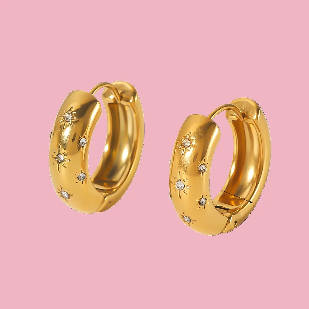 Sparkle Hoop Earrings