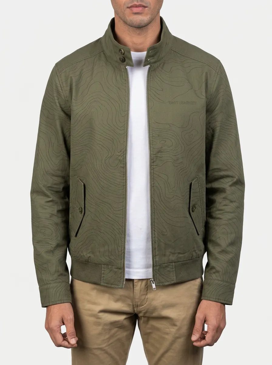 Topographic Map Stand Jacket