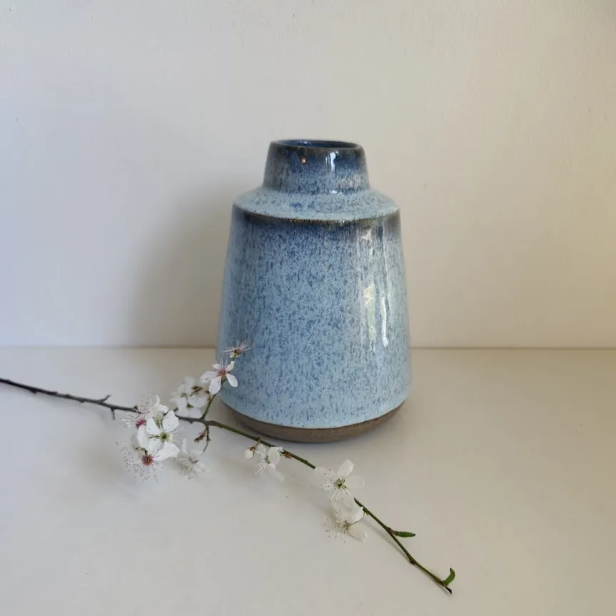 Sculptural Hand Thrown Stoneware Vase