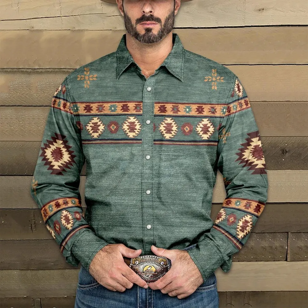 Textured Printed Shirt