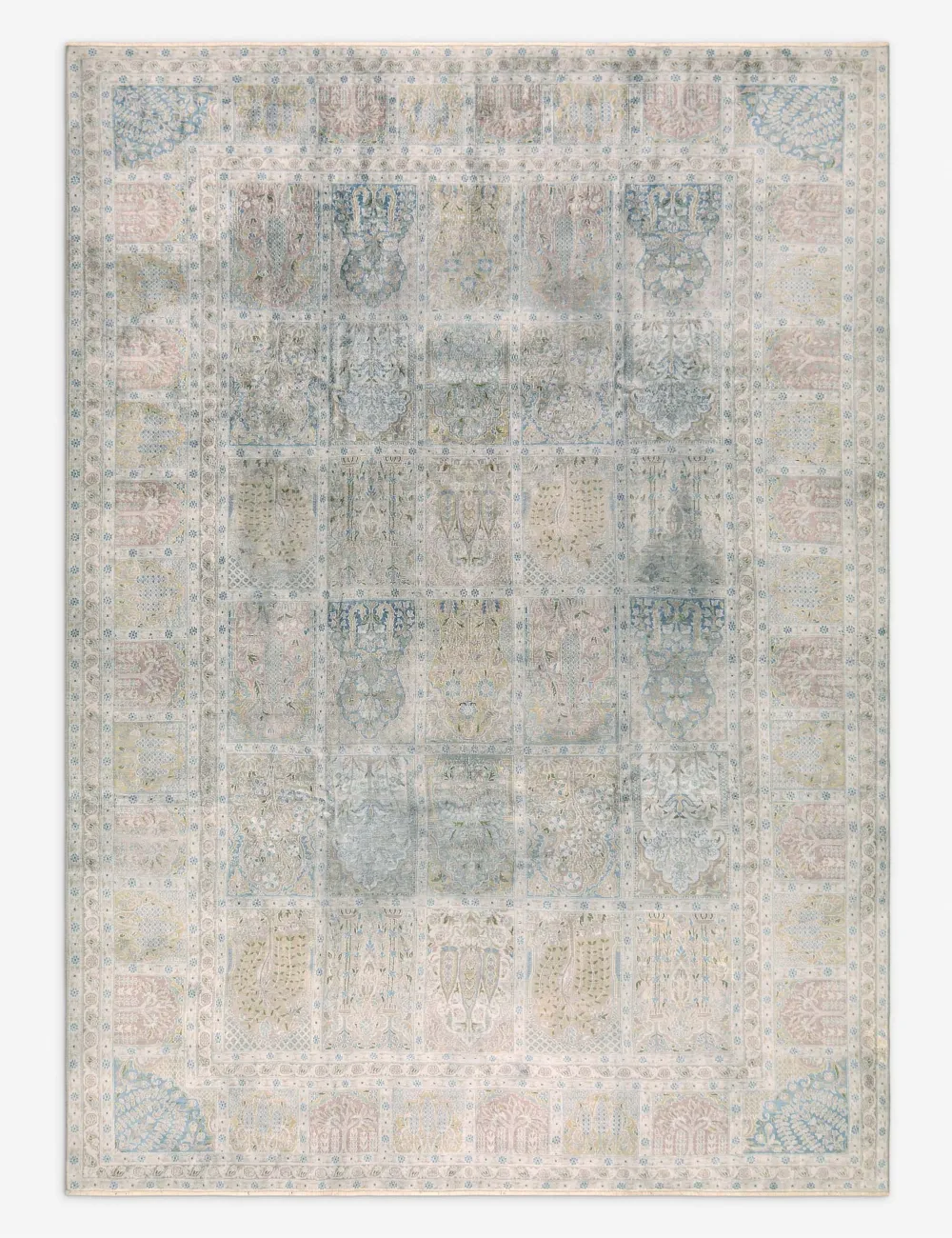 Distinctive Rich Turkish Inspired Hand Knotted Wool Area Rug