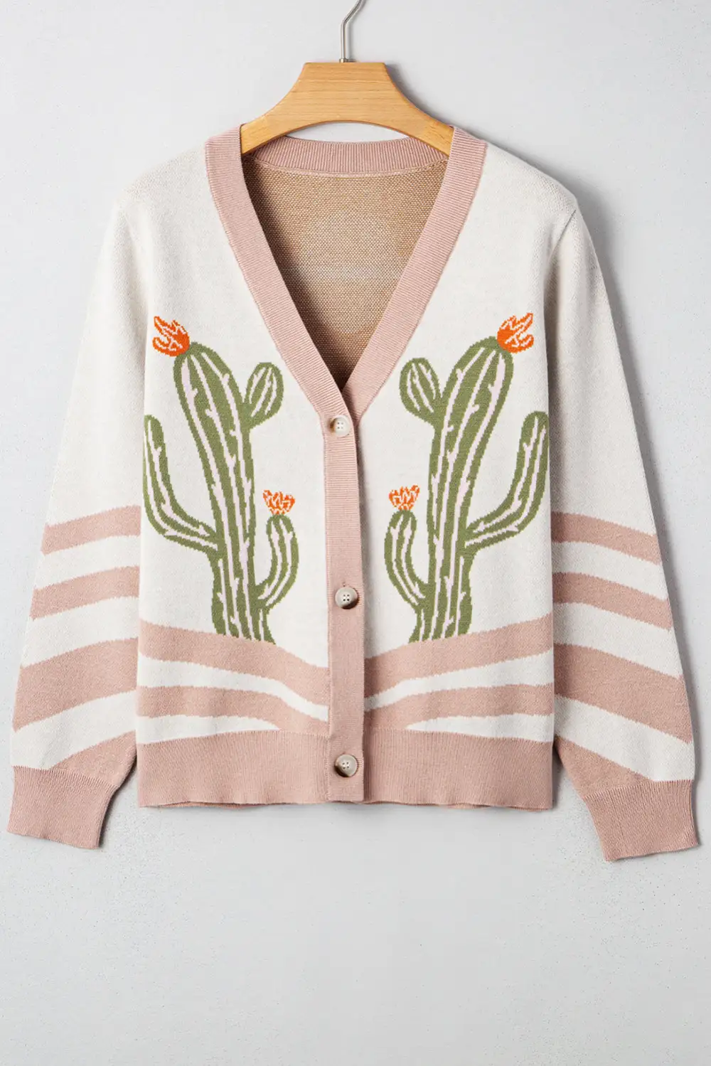 Desert Cactus Button Front Cardigan