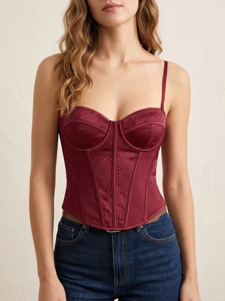 Classic Clean-Line Women's Corset Top