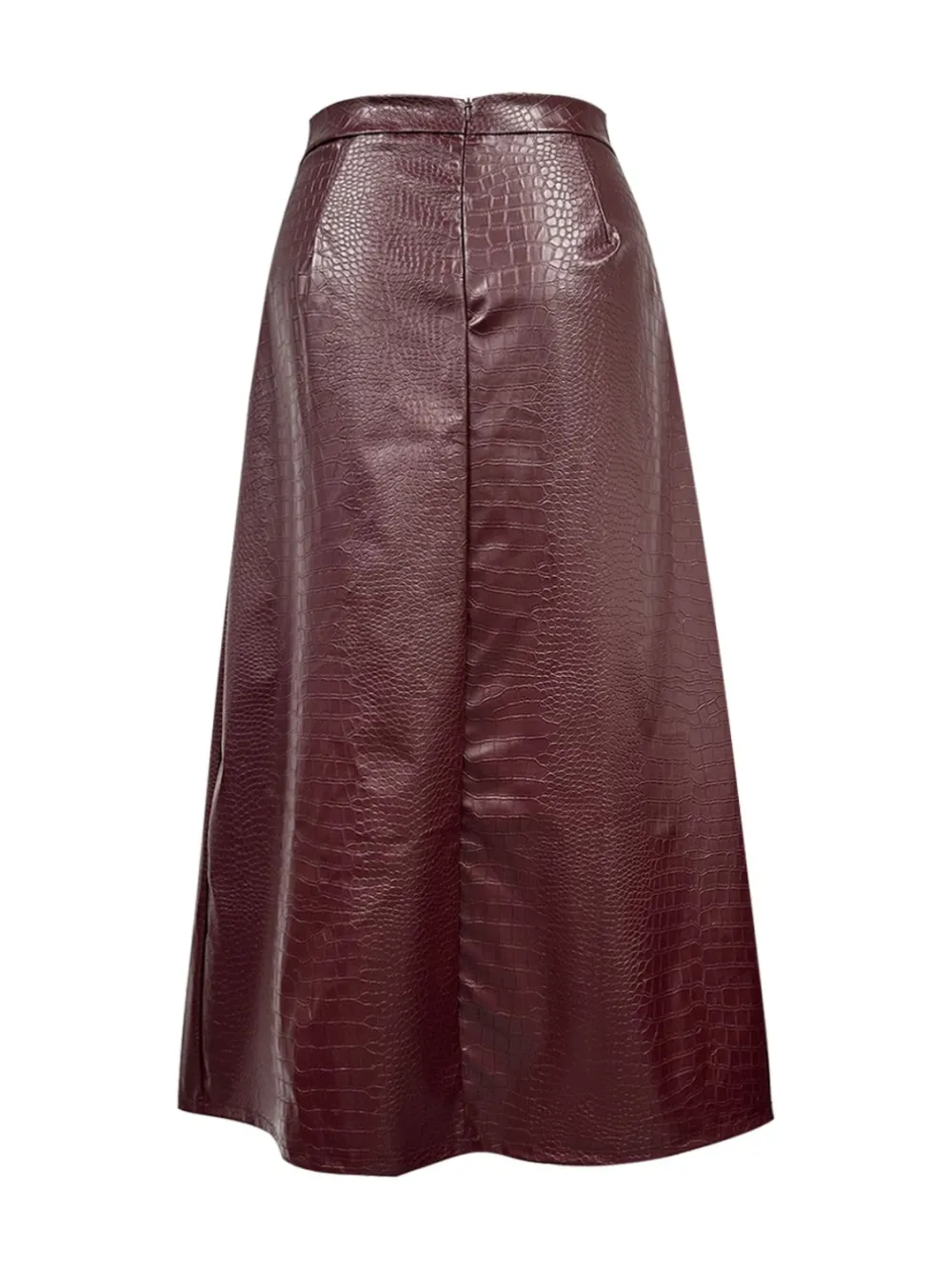 Polished Smooth Midi Skirt