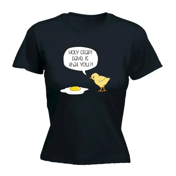Chicken Egg Graphic Fitted Tee