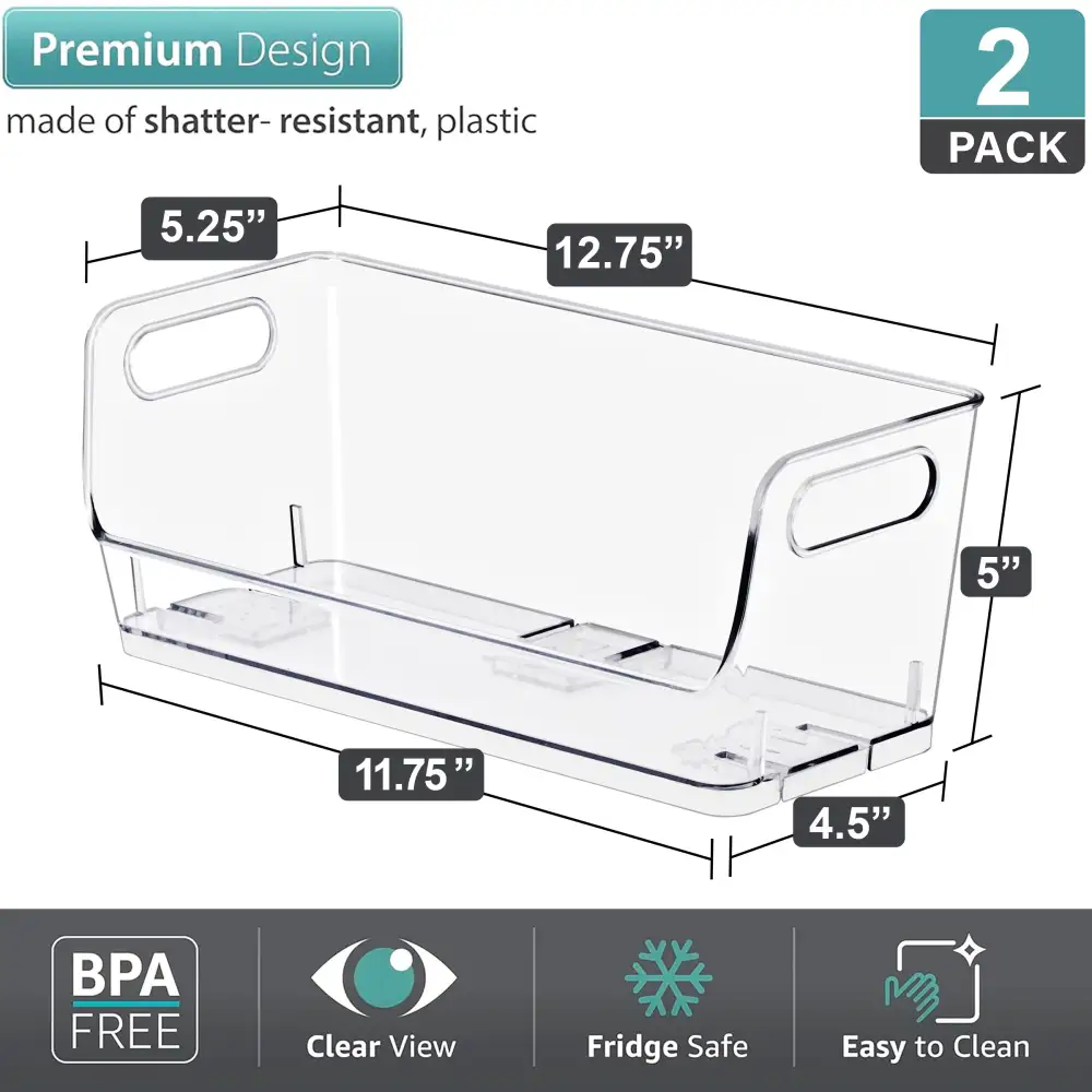 Open Front Storage Bins