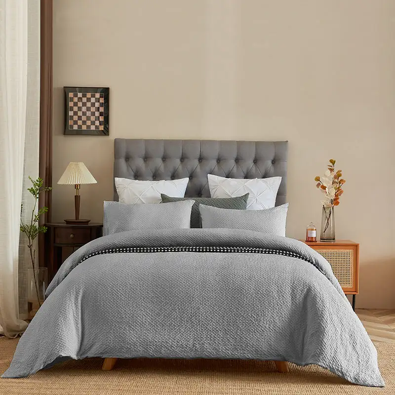 Cotton Seersucker Quilt Cover Set