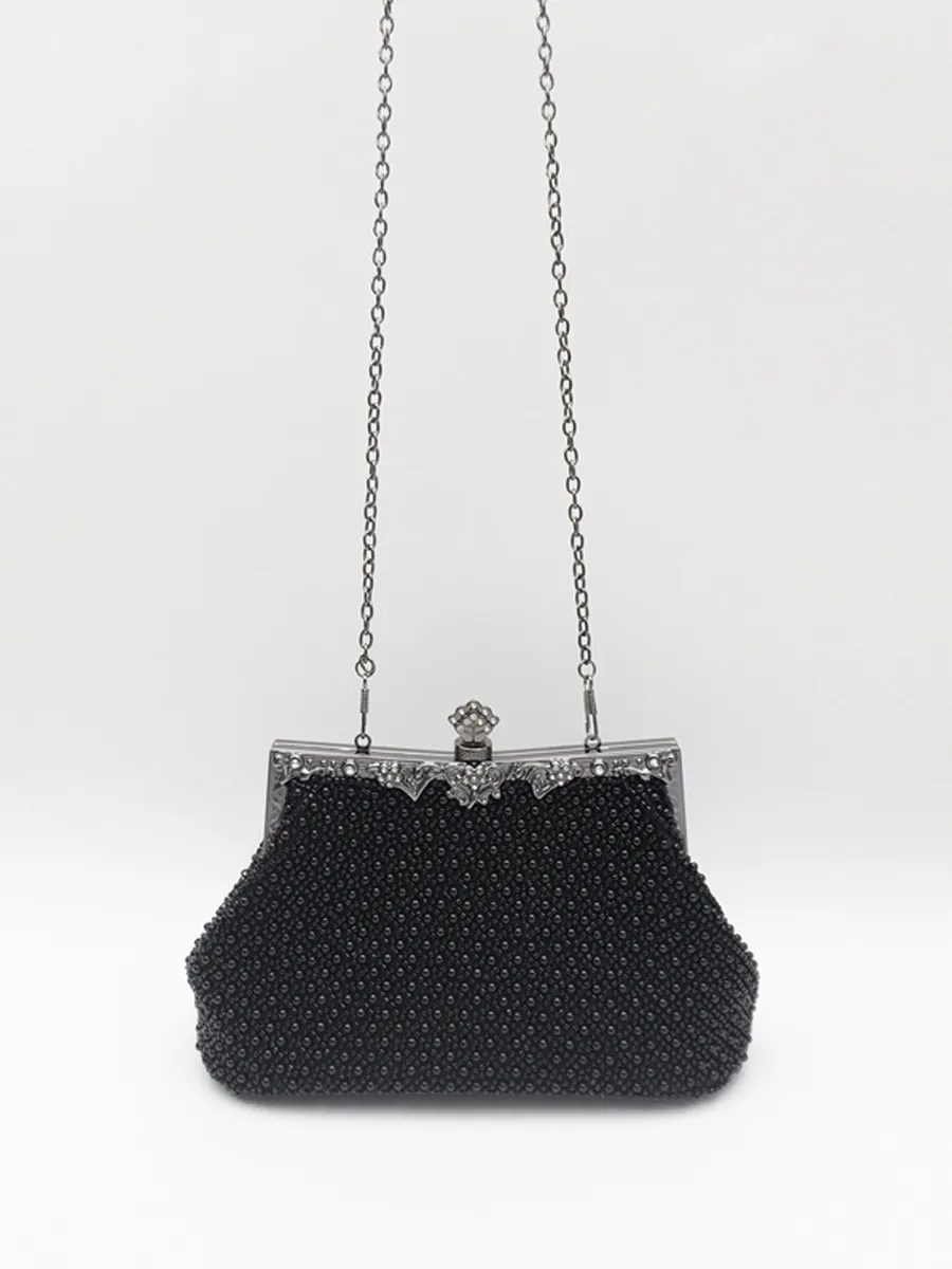 Jazlyn Vintage-Style Beaded Bag