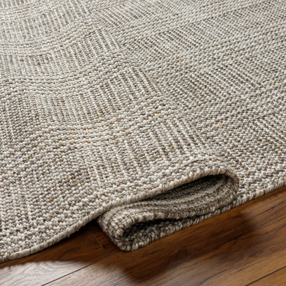 Textured Hand-Loomed Yarn Carpet