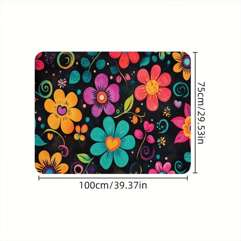 Floral Car Trunk Mat