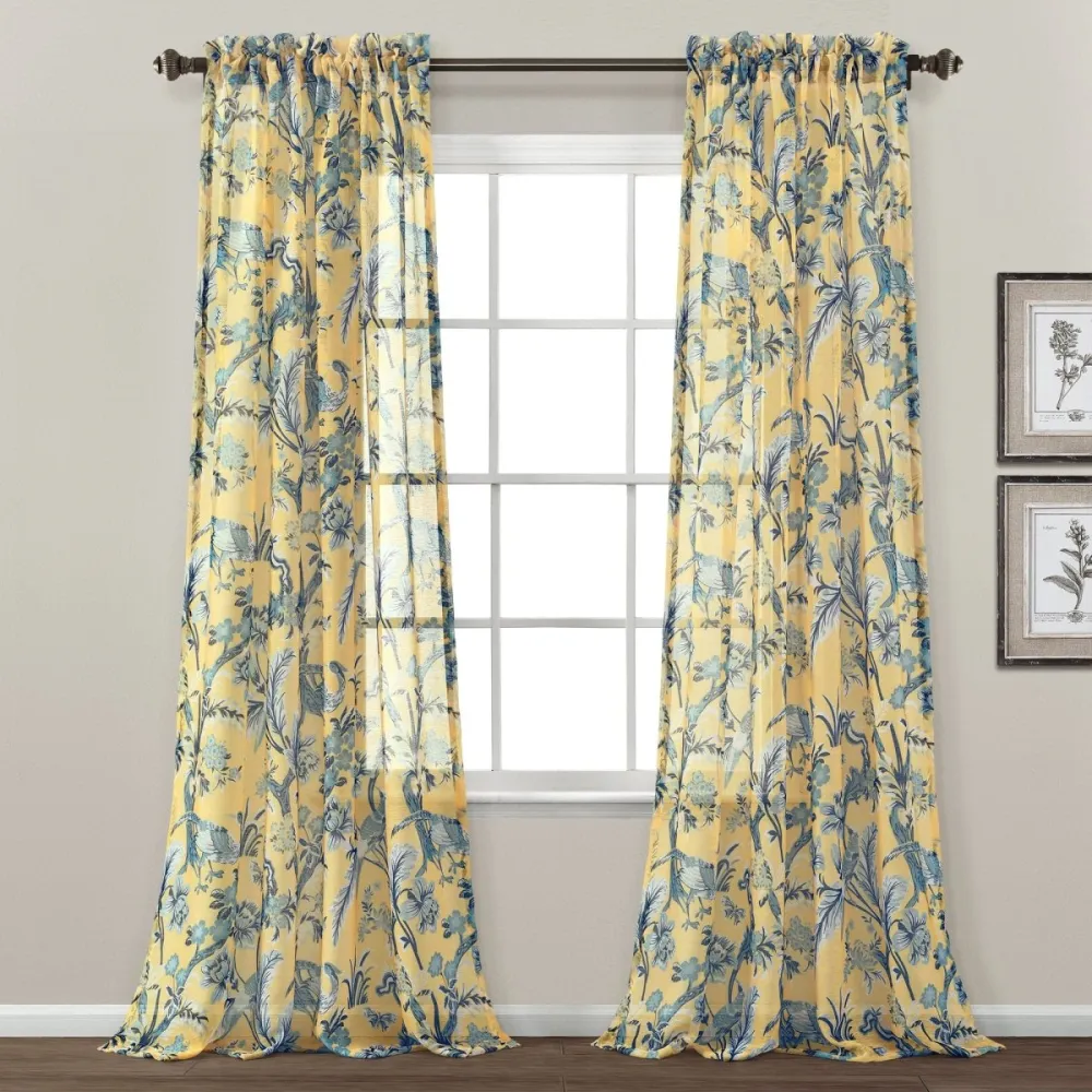 Tailored Sheer Window Curtain Set