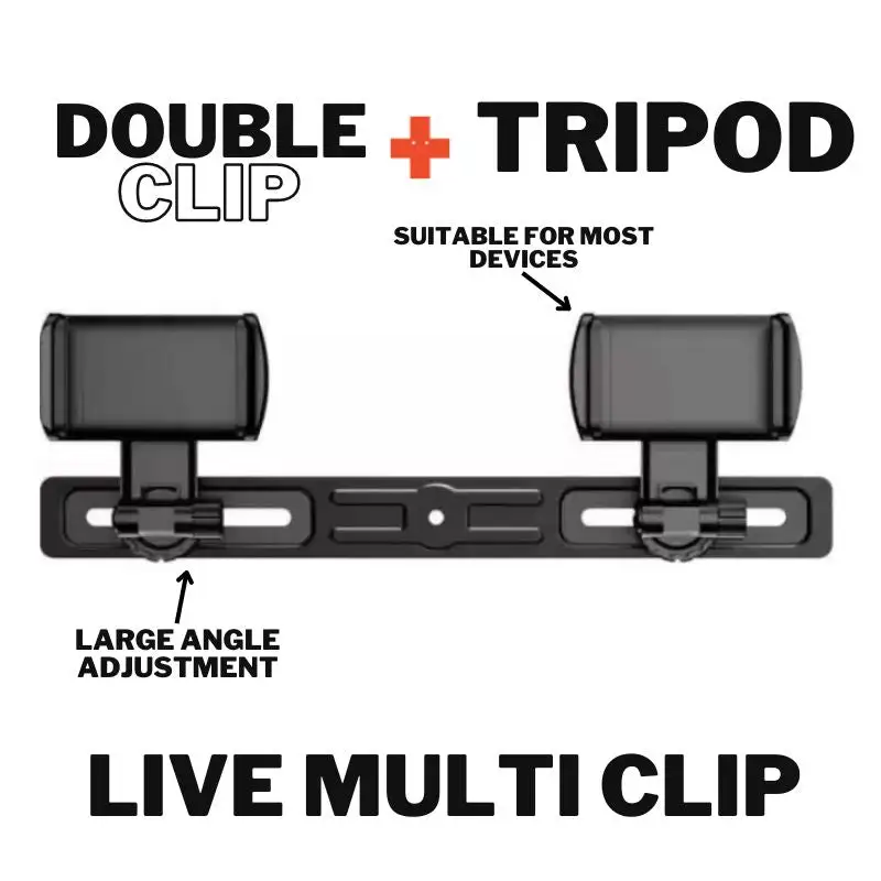 DOUBLE CLIP + TRIPOD