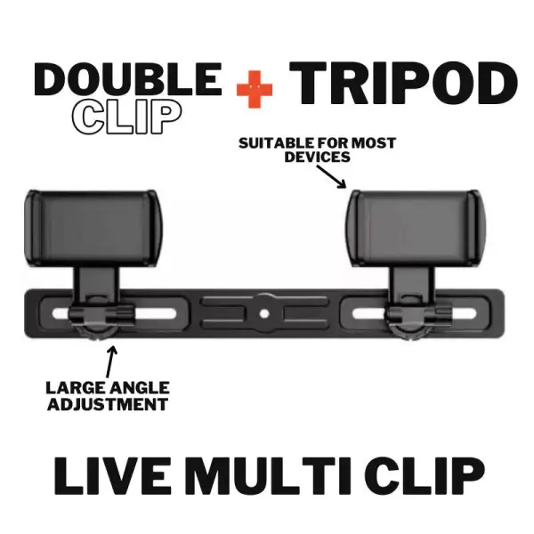 DOUBLE CLIP + TRIPOD
