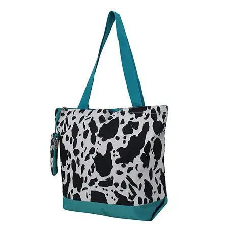 Everyday Cow Print Canvas Tote Bag