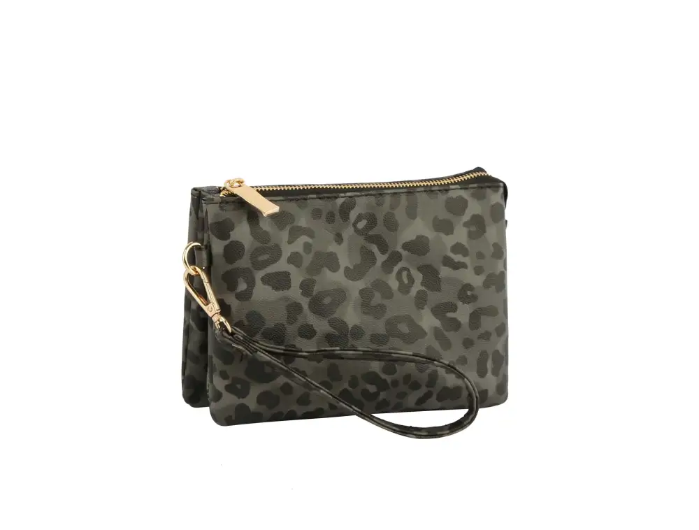 Animal Print Graphic Print Faux Leather Wristlet Clutch Bag