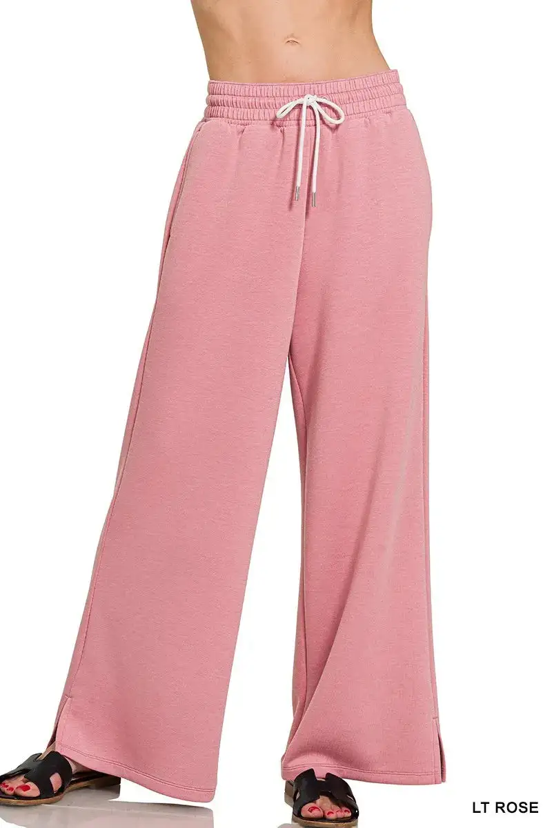 Relaxed Scuba Drawstring Pants