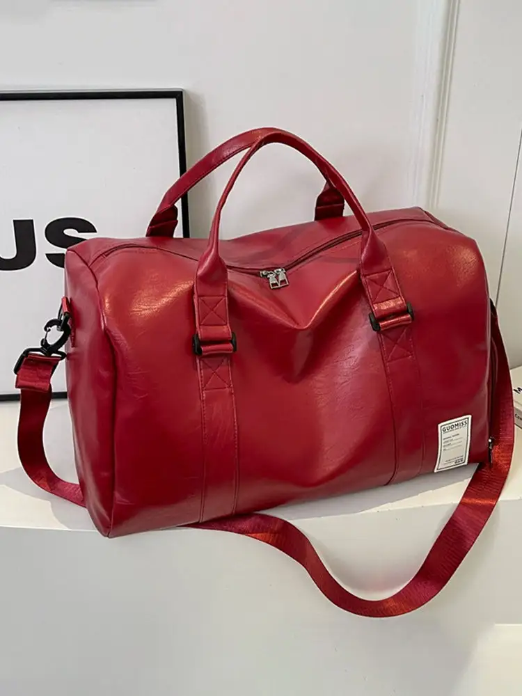 Large Capacity Pu Leather Travel Bag