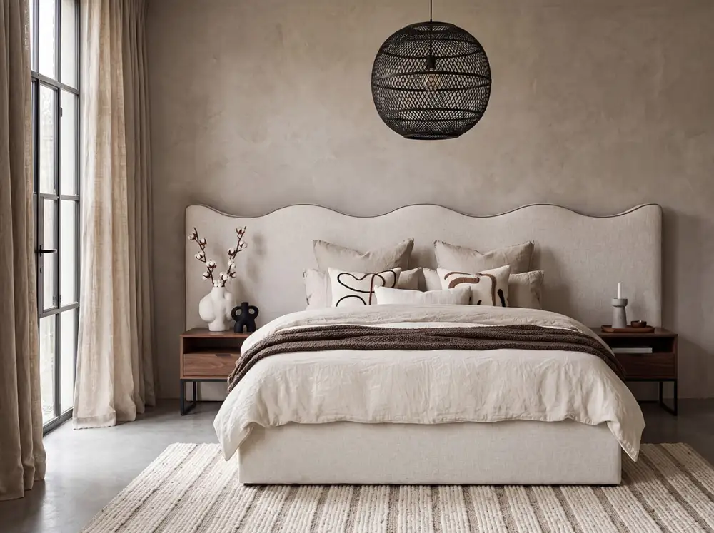 Upholstered Contemporary Bed