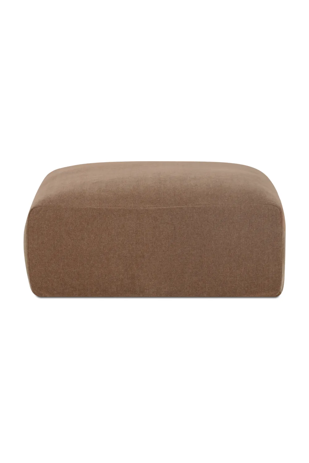 Cylindrical Textured Upholstered Ottoman