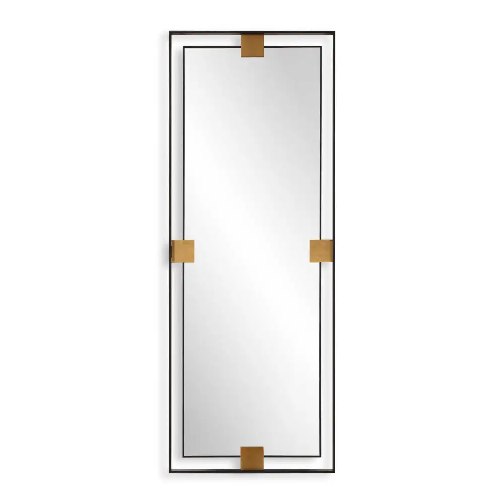 Metal Free-Floating Framed Mirror