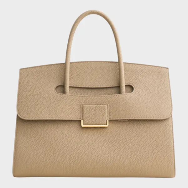 Snap Front Twill Handbag