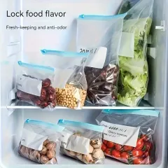 100pcs Reusabl Ziplock Food Fresh