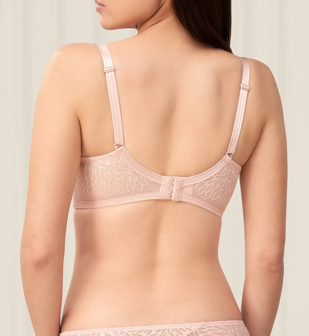 Women's Non-Wired Padded Lace Cooling T-Shirt Bra
