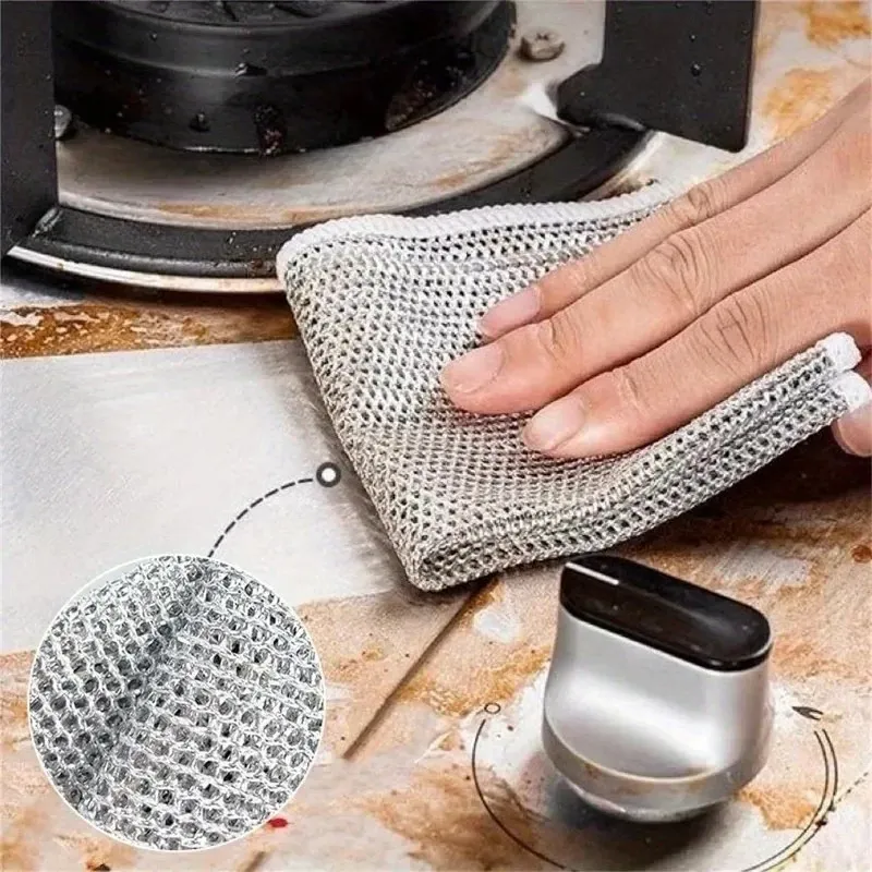 3 Pcs Tough-Stain Metal Cleaning Cloth