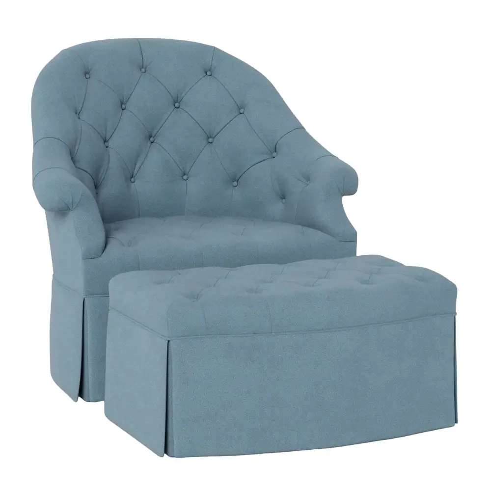 Classic Linen Ottoman