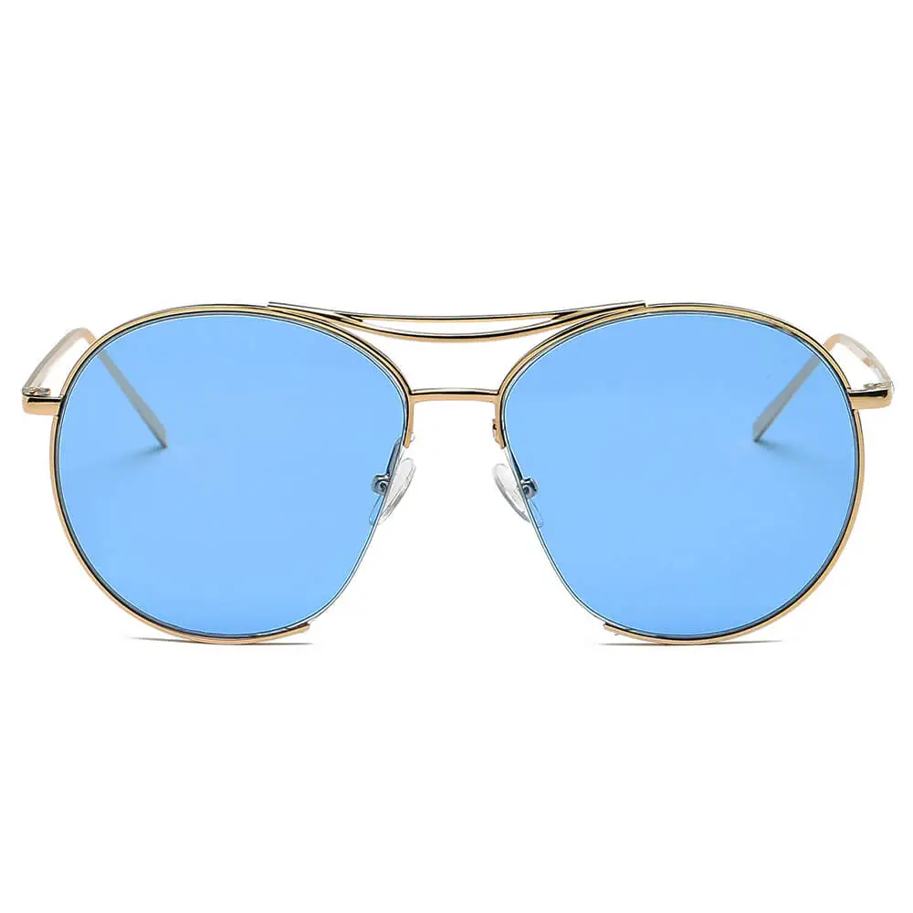 Low Profile Round Frame Sunglasses
