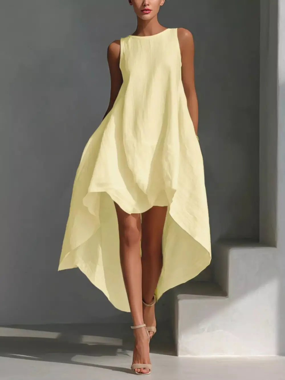 Versatile Sleeveless Casual Dress