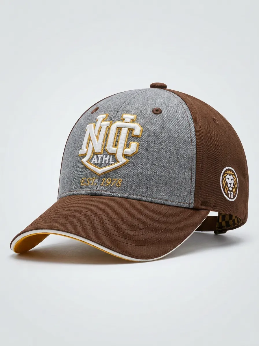 Unisex NC Athletic Lion Logo Embroidered Baseball Cap