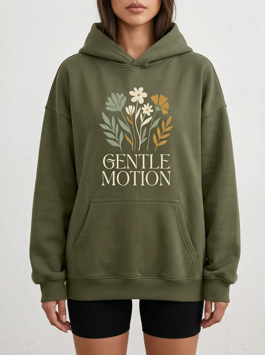 Gentle Motion Floral Botanical Hoodie