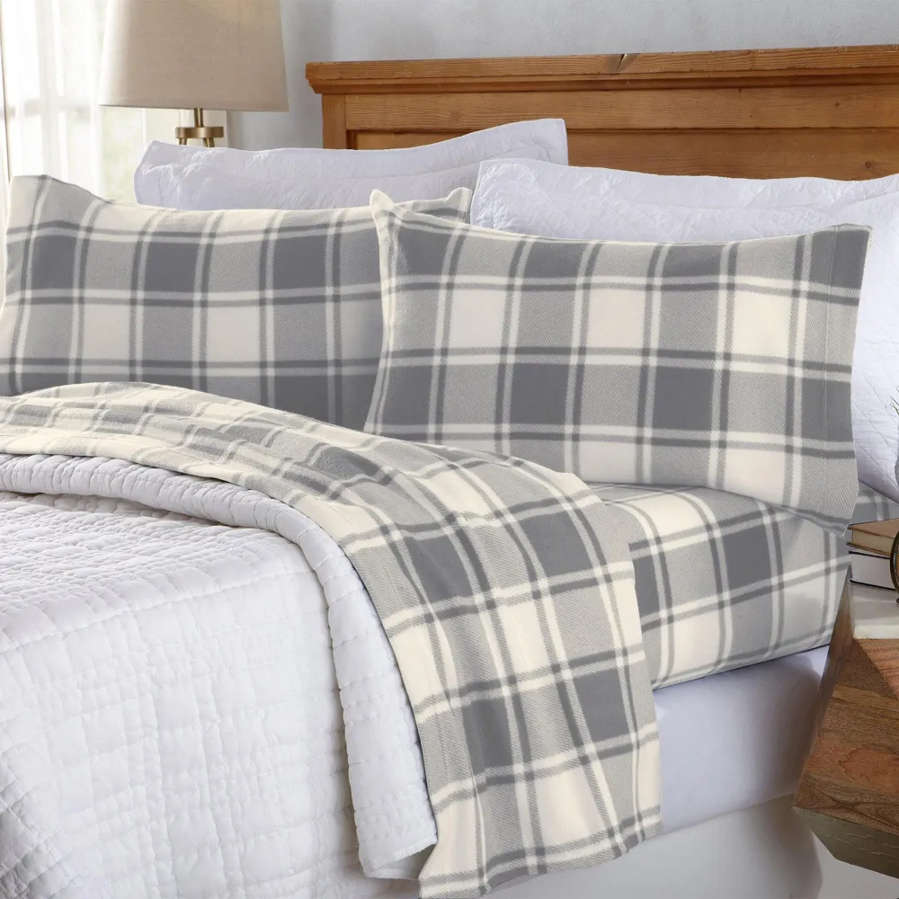 Plaid Sheet Bedding Set