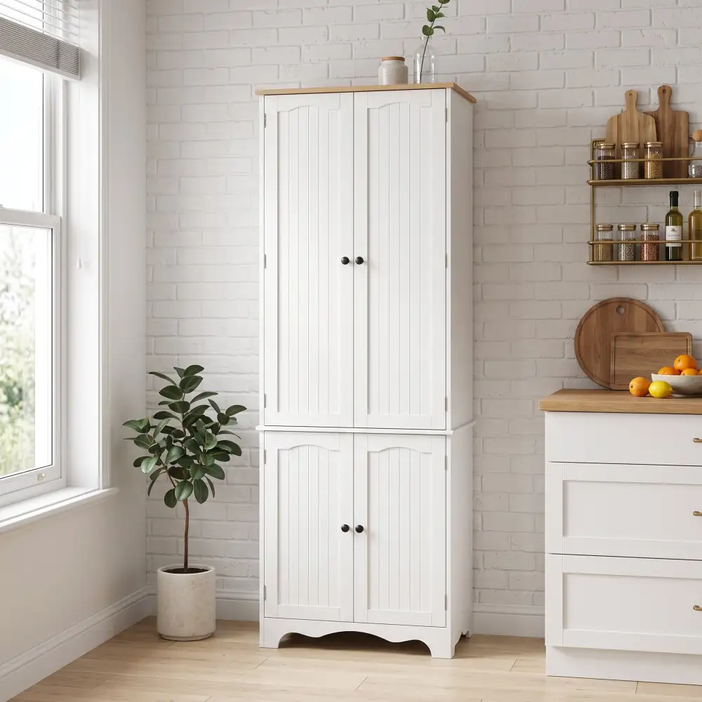 Adjustable Shelf Storage Ready Utility Cupboard