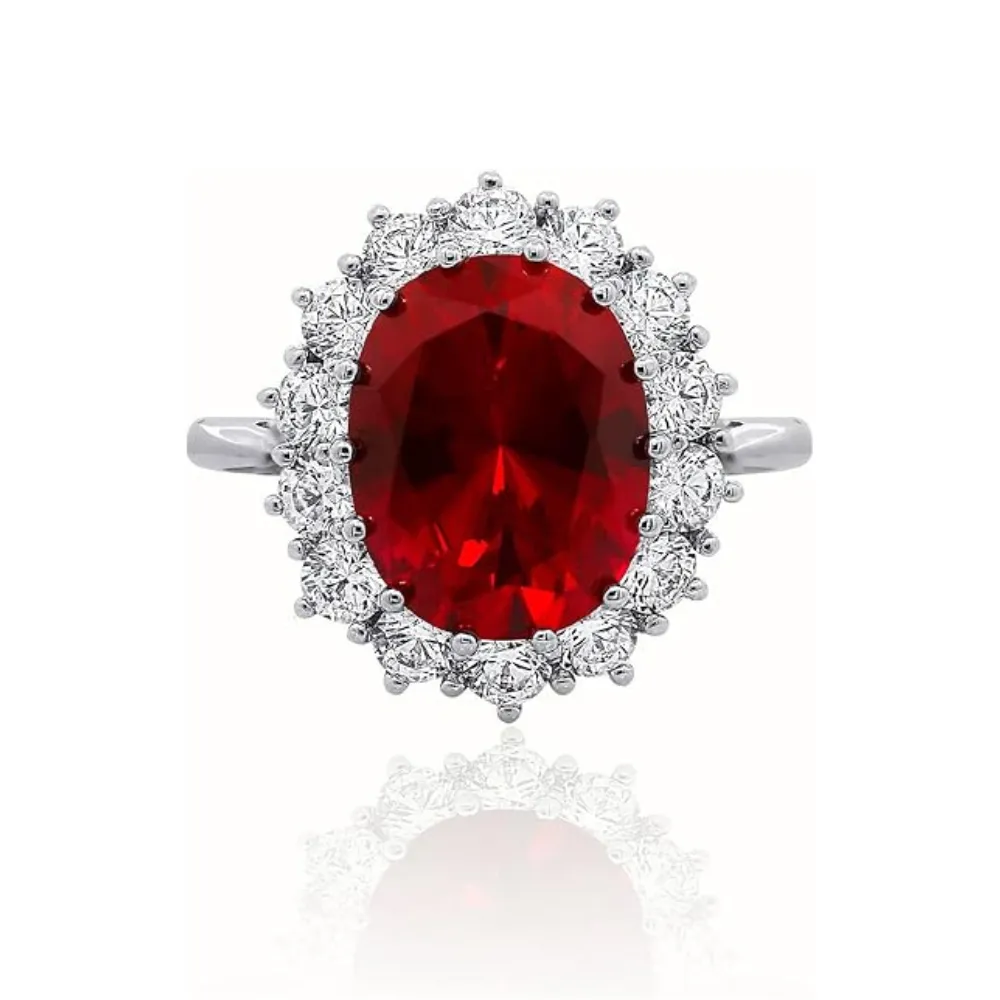 Curved Contour Stone Ring