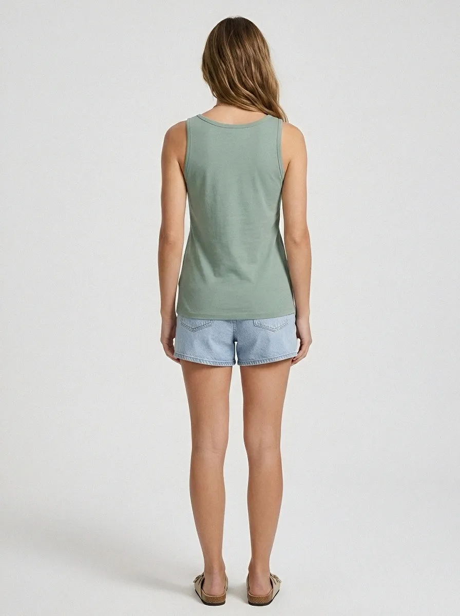Botanical Soul Fern Tank Top Casual