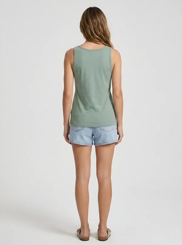 Botanical Soul Fern Tank Top Casual