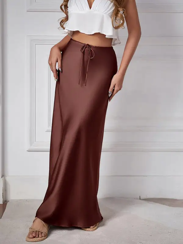 Fluid Airy Halter Skirt