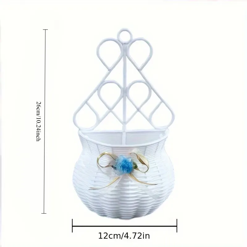 Decorative Hanging Wicker Planter