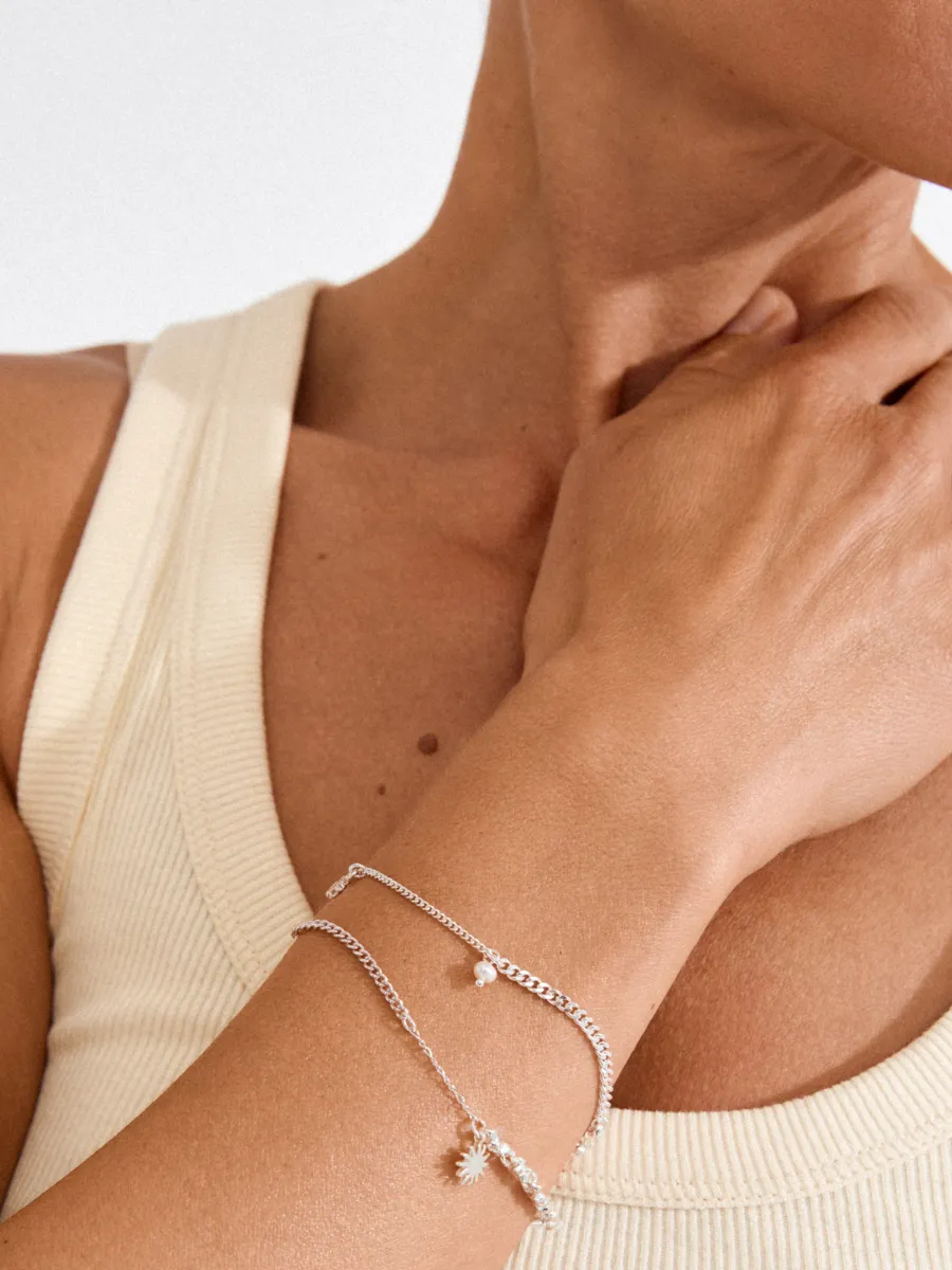Layered Prism Charm Bracelet