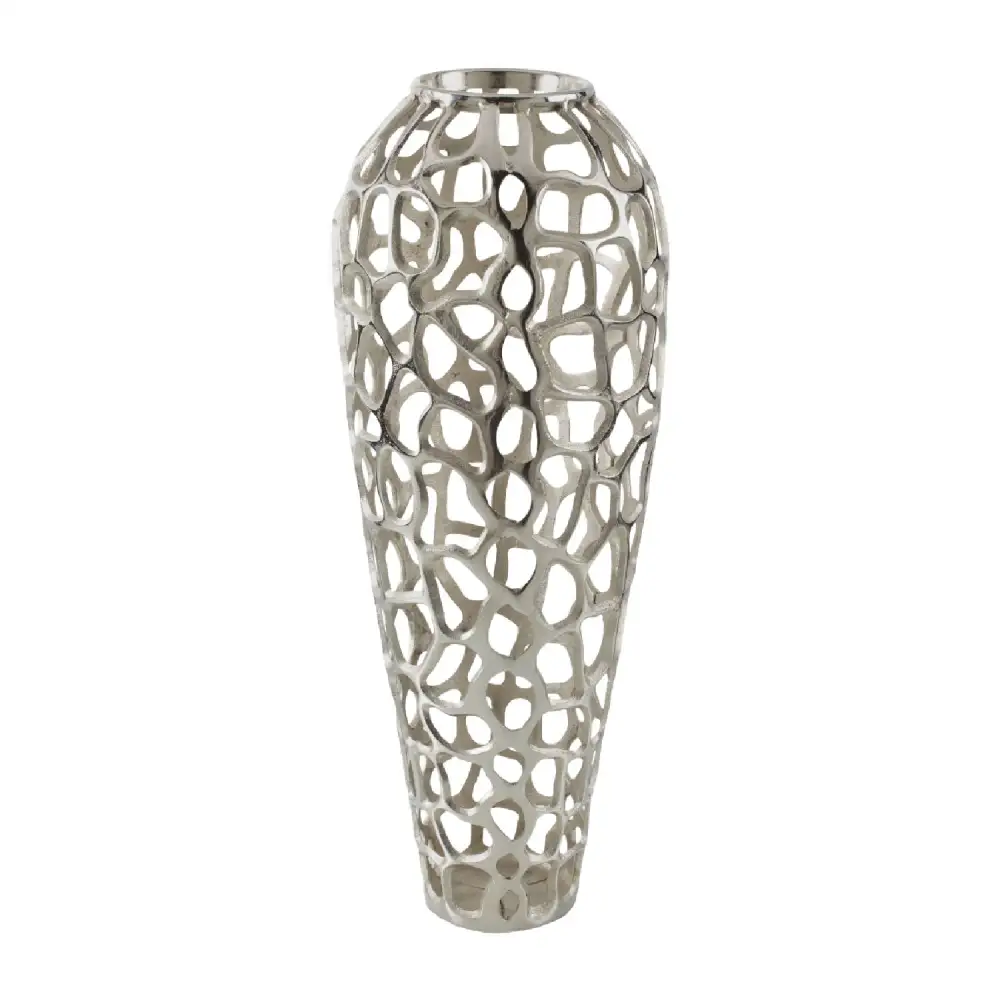 Openwork Aluminum Vase