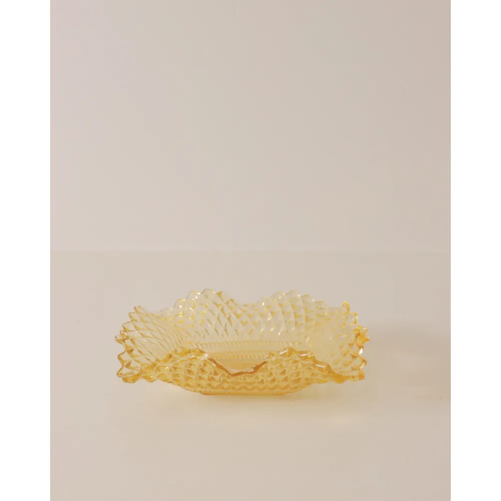 Diamond Point Square Candy Dish