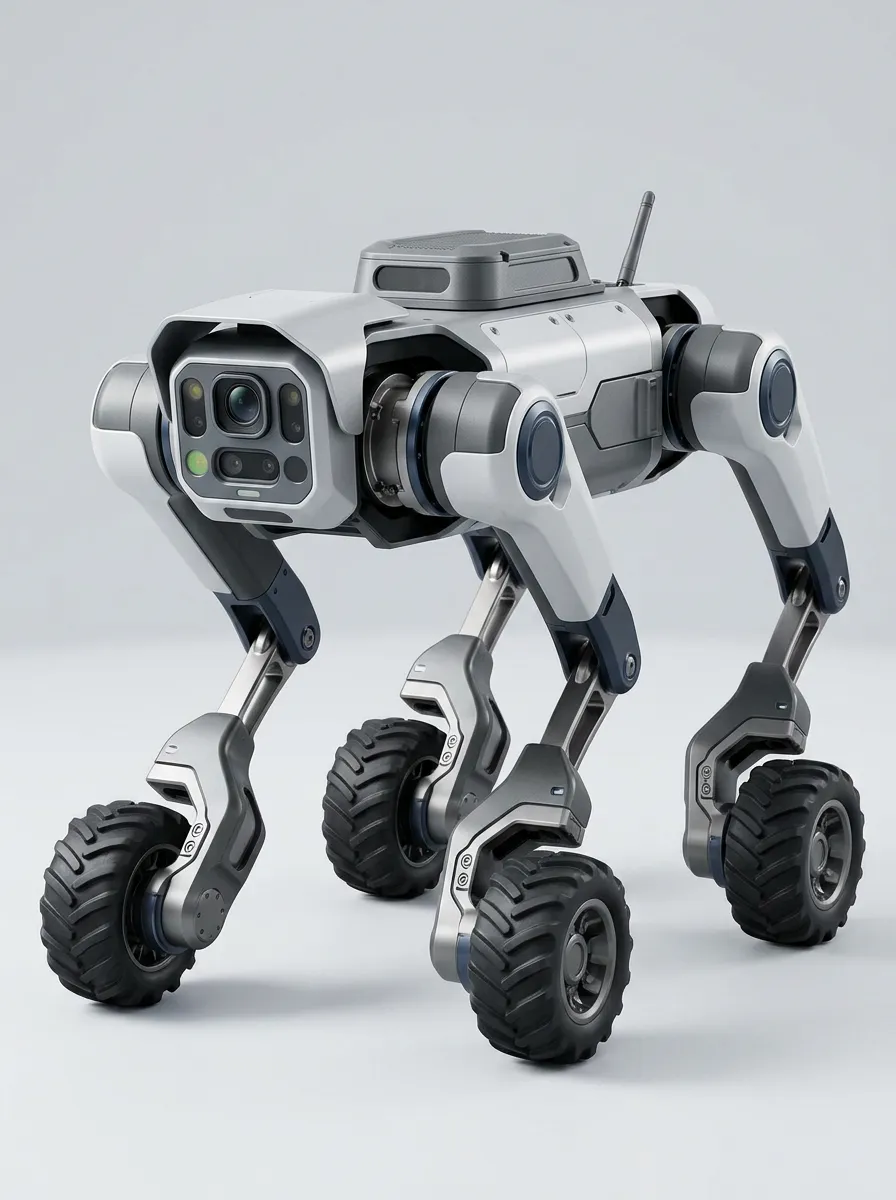 Wheeled Electronic Robot Dog for Robotics Display