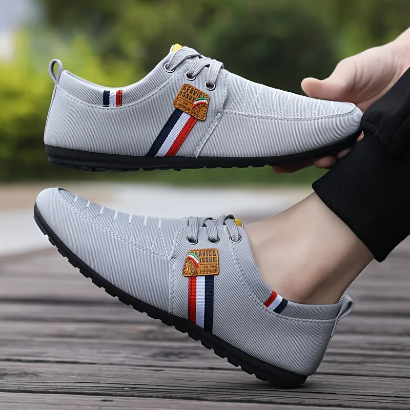 Striped Low Sneakers