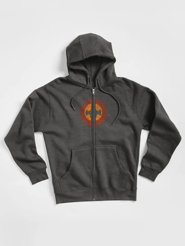 Solar Eclipse Graphic Zipped Hoodie
