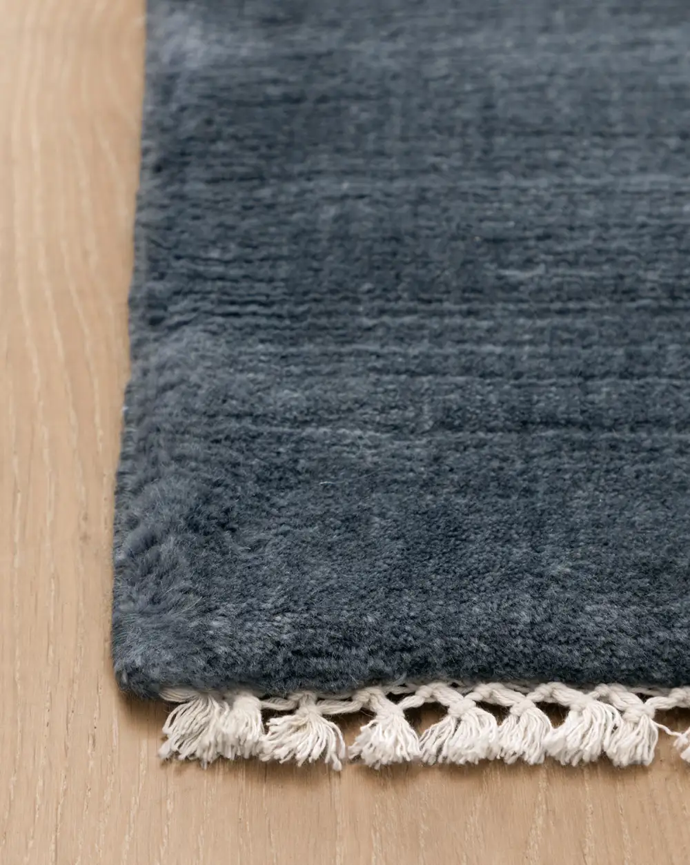 Plush-Pile Hand-Loomed Wool Area Rug
