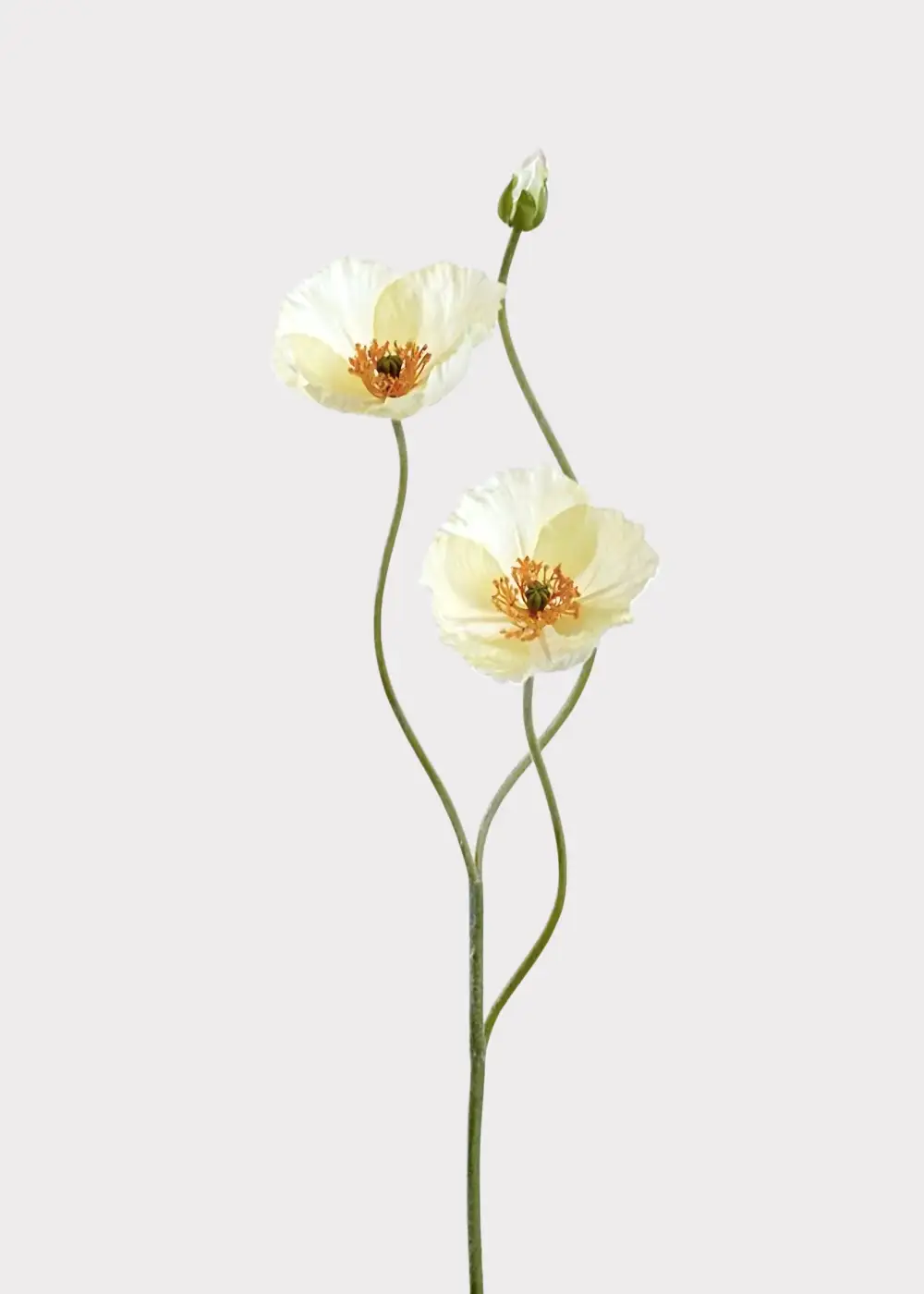 Artificial Botanical Accent Poppy Floral Stem